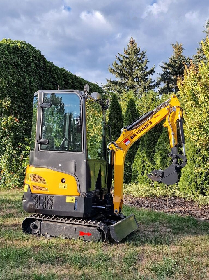 新的 小型挖掘机 Berger Kraus Mini Koparka Berger Kraus BK1500KSR z kabiną osprzętem YANMAR：图1