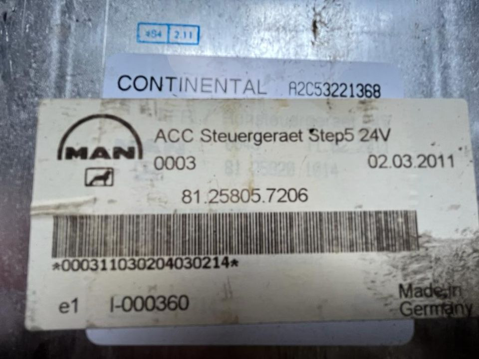 MAN CONTINENTAL VDO Elektronik FFR Steuergerät Nr 81.25805.7206 - ECU 适用于 卡车:图2 MAN CONTINENTAL VDO Elektronik FFR Steuergerät Nr 81.25805.7206 - ECU 适用于 卡车:图2