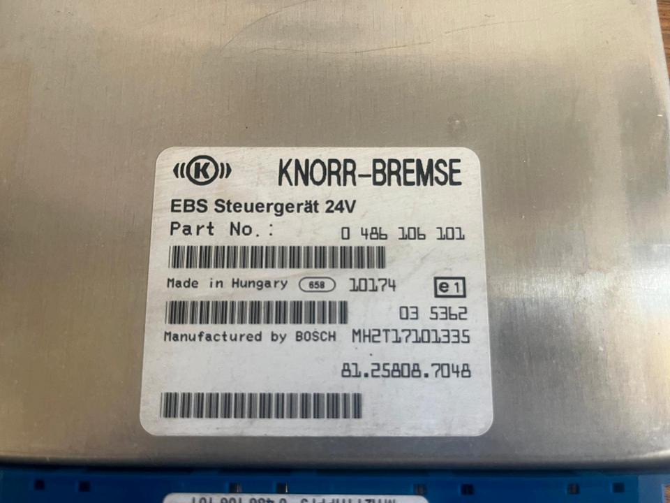 MAN Knorr-bremse EBS Steuergerät 81.25808.7048 - ECU 适用于 卡车:图3 MAN Knorr-bremse EBS Steuergerät 81.25808.7048 - ECU 适用于 卡车:图3