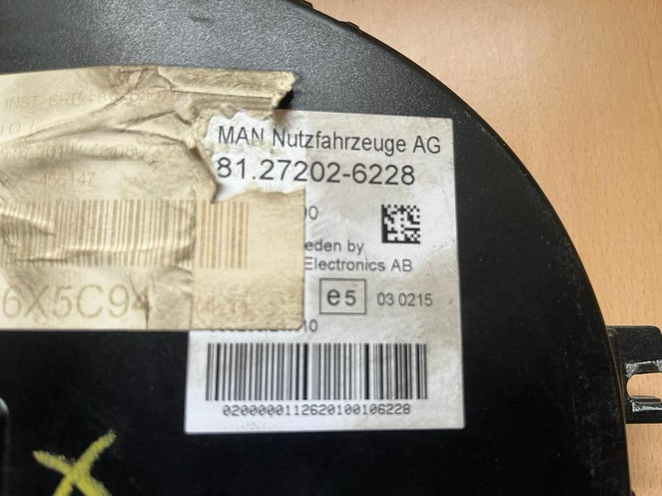 MAN Kombiinstrument Tacho 81272026228 - 行车记录仪 适用于 卡车:图2 MAN Kombiinstrument Tacho 81272026228 - 行车记录仪 适用于 卡车:图2