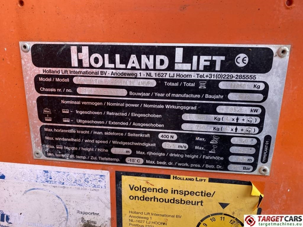 剪式升降机 Holland Lift B195DL-25 Diesel 4x4 Scissor Work Lift 2150cm：图10