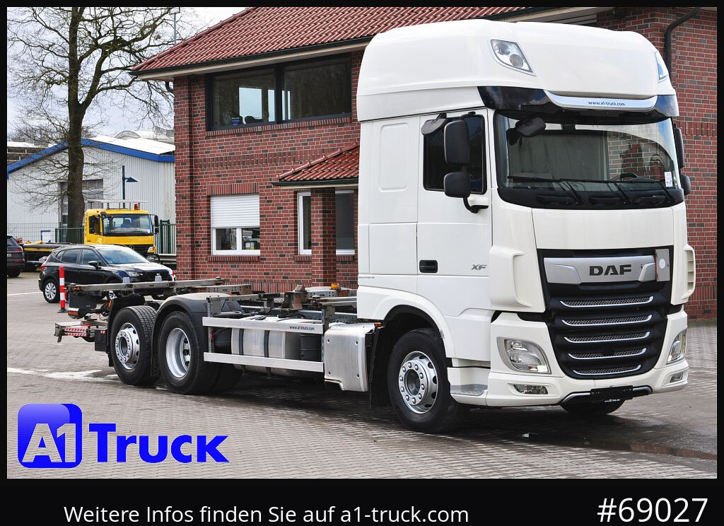 DAF XF 480 FAN Intarder LBW 2t. Lenkachse Steering - 集装箱运输车/ 可拆卸车身的卡车:图1 DAF XF 480 FAN Intarder LBW 2t. Lenkachse Steering - 集装箱运输车/ 可拆卸车身的卡车:图1