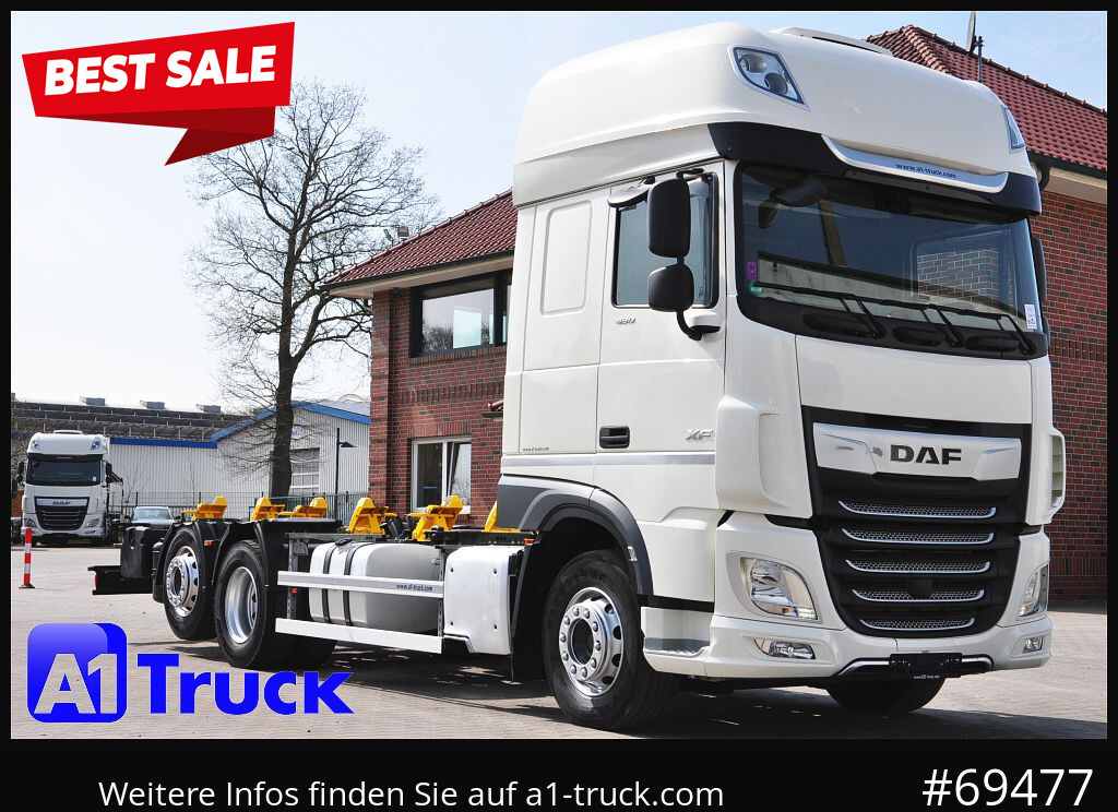 DAF XF 480 Intarder, Multiwechsler 2x AHK, TÜV 10-2026 - 驾驶室底盘卡车:图1 DAF XF 480 Intarder, Multiwechsler 2x AHK, TÜV 10-2026 - 驾驶室底盘卡车:图1