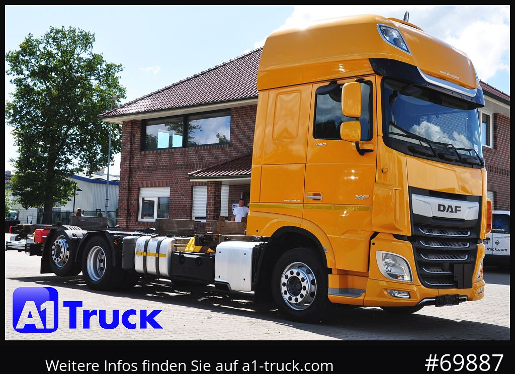 DAF XF 480, MultiBDF, 7,45, Standklima, LBW, - 集装箱运输车/ 可拆卸车身的卡车:图1 DAF XF 480, MultiBDF, 7,45, Standklima, LBW, - 集装箱运输车/ 可拆卸车身的卡车:图1