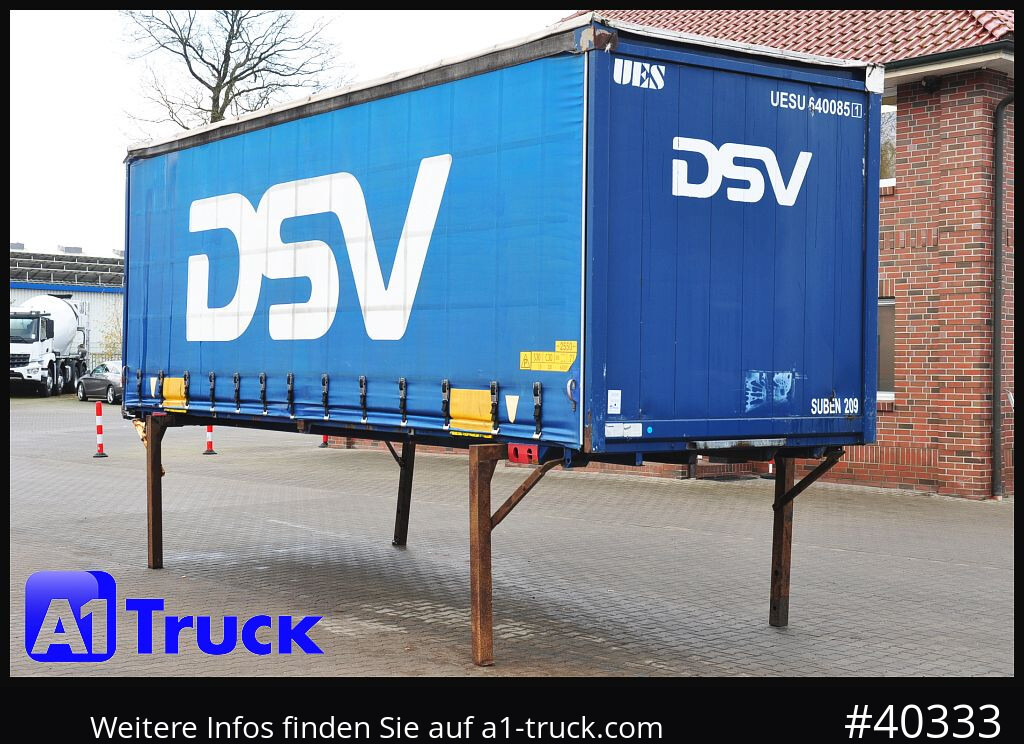 KRONE 7.45 BDF Wechselbrücke, Schiebeplane - 侧帘可拆卸车身:图1 KRONE 7.45 BDF Wechselbrücke, Schiebeplane - 侧帘可拆卸车身:图1