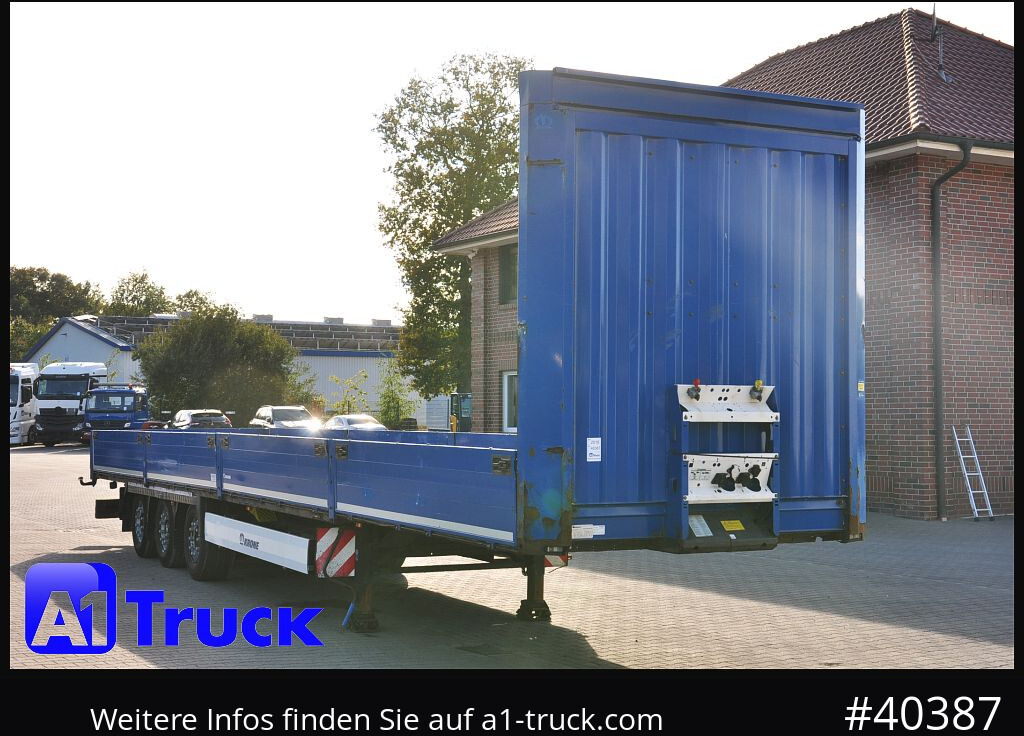 KRONE Mega, Pritsche, 1 Vorbesitzer, TÜV 01-2026, Staplerhalterung - 栏板式/ 平板半拖车:图1 KRONE Mega, Pritsche, 1 Vorbesitzer, TÜV 01-2026, Staplerhalterung - 栏板式/ 平板半拖车:图1