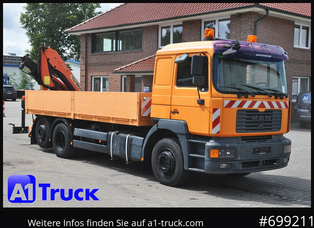 MAN MAN F 2000 26.464 Intarder Kran PK 15.500 Funk, - 栏板式/ 平板卡车, 起重车:图1 MAN MAN F 2000 26.464 Intarder Kran PK 15.500 Funk, - 栏板式/ 平板卡车, 起重车:图1
