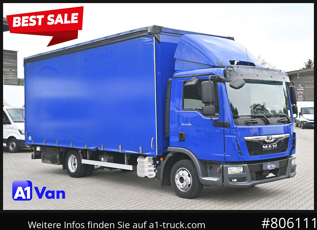 MAN TGL 8.180 4x2 Pritsche Plane, LBW, Klima - 侧帘卡车:图1 MAN TGL 8.180 4x2 Pritsche Plane, LBW, Klima - 侧帘卡车:图1