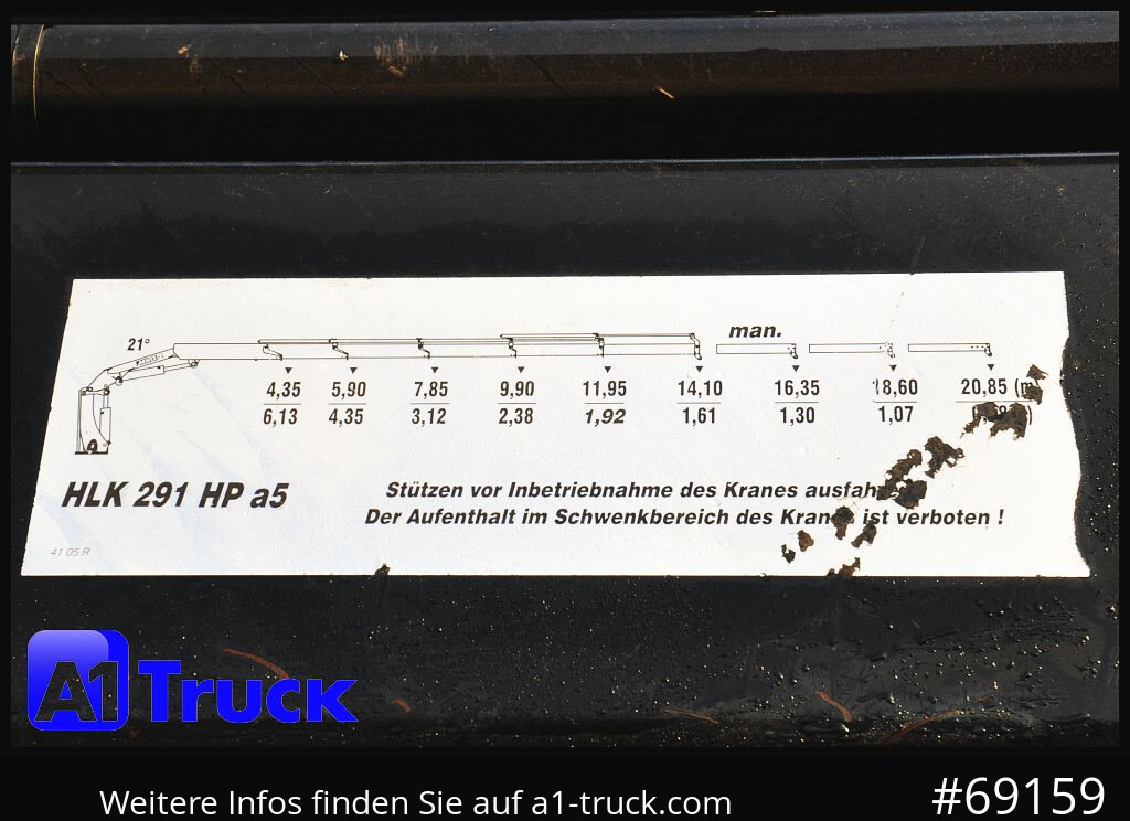 MERCEDES-BENZ Actros 1844 MP3, Kran MKG 291 HP 5+3 Funk, TÜV 06/2026 - 起重车:图2 MERCEDES-BENZ Actros 1844 MP3, Kran MKG 291 HP 5+3 Funk, TÜV 06/2026 - 起重车:图2