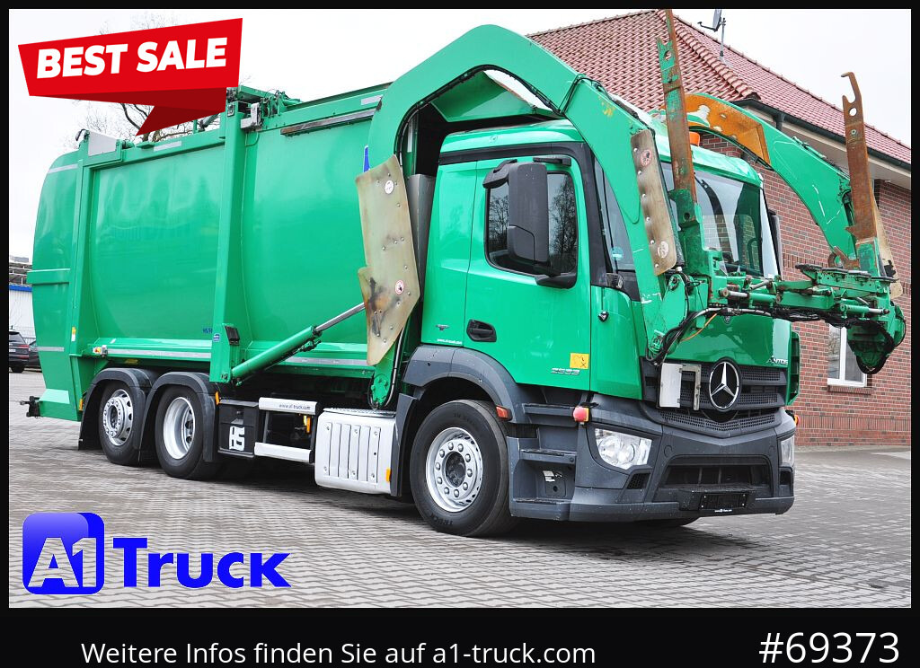 MERCEDES-BENZ Antos 2533, HS Millenium XXL37 Überkopflader, - 垃圾车:图1 MERCEDES-BENZ Antos 2533, HS Millenium XXL37 Überkopflader, - 垃圾车:图1