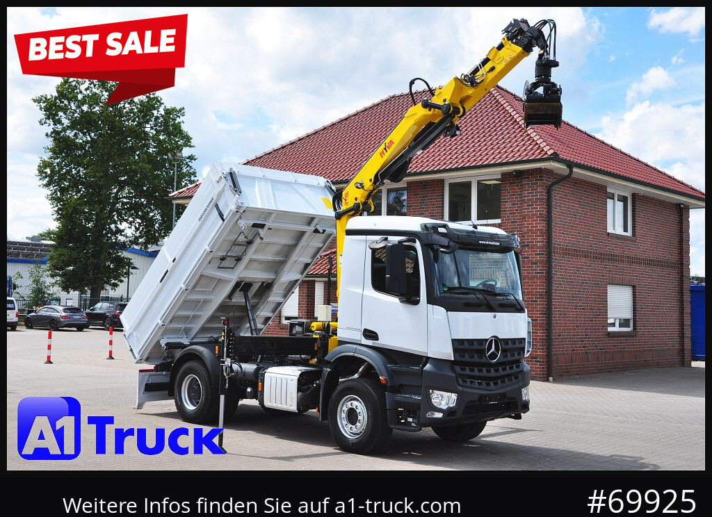 MERCEDES-BENZ Arocs 1840, Kipper + Kran,Funk Navi, KRAN faltbar - 起重车, 翻斗车:图1 MERCEDES-BENZ Arocs 1840, Kipper + Kran,Funk Navi, KRAN faltbar - 起重车, 翻斗车:图1