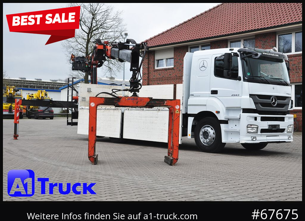 MERCEDES-BENZ Axor 2543, Atlas 170.2 Kran, Lift-Lenkachse, - 起重车, 栏板式/ 平板卡车:图1 MERCEDES-BENZ Axor 2543, Atlas 170.2 Kran, Lift-Lenkachse, - 起重车, 栏板式/ 平板卡车:图1