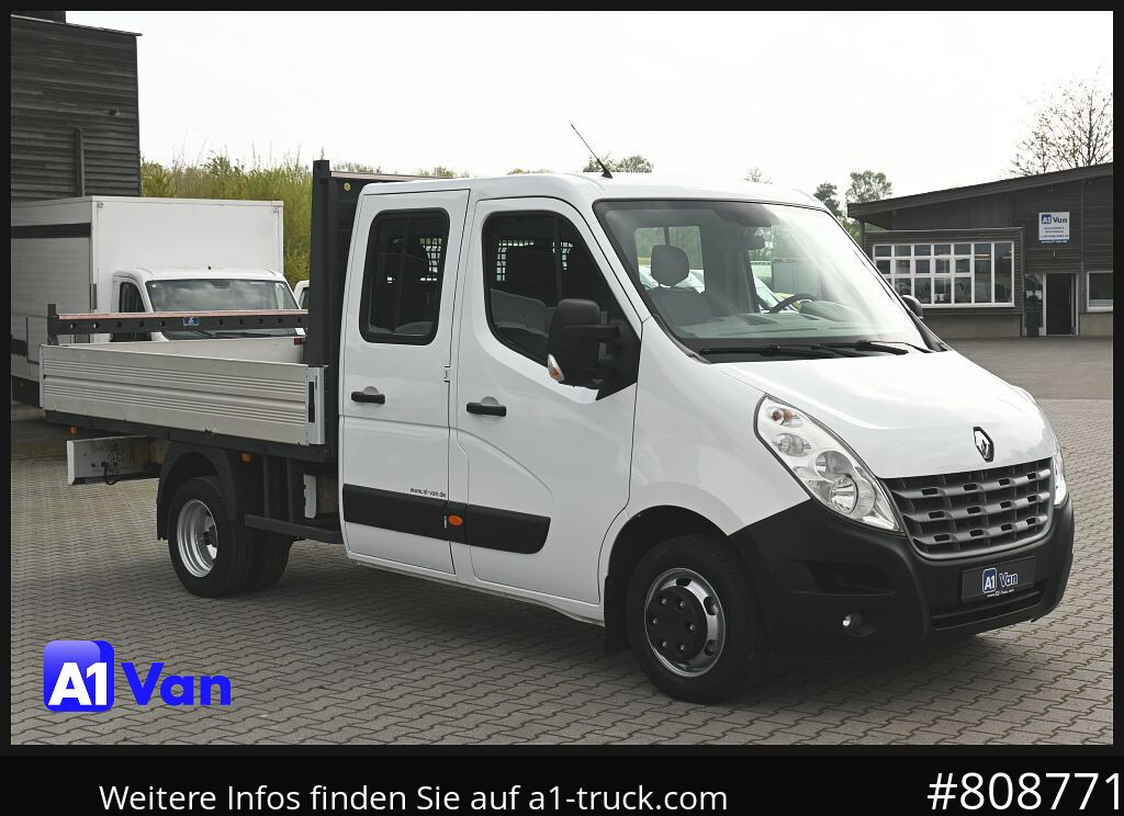 RENAULT Master Pritsche Doka, AHK 3,5Tonnen , Klima, Luftfederung - 平板货车:图1 RENAULT Master Pritsche Doka, AHK 3,5Tonnen , Klima, Luftfederung - 平板货车:图1