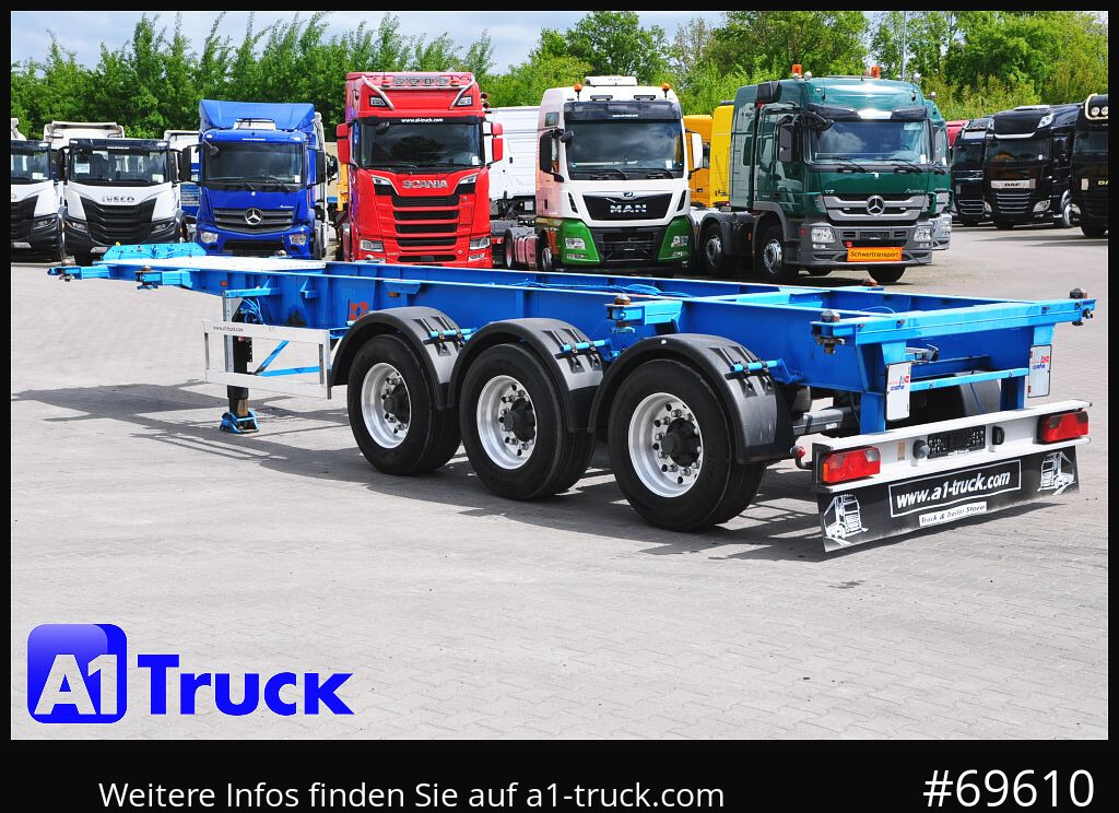 集装箱运输车/ 可拆卸车身的半拖车 ROHR ADR, Alufelgen, Alurahmen 20- 30 Fuss Container：图13