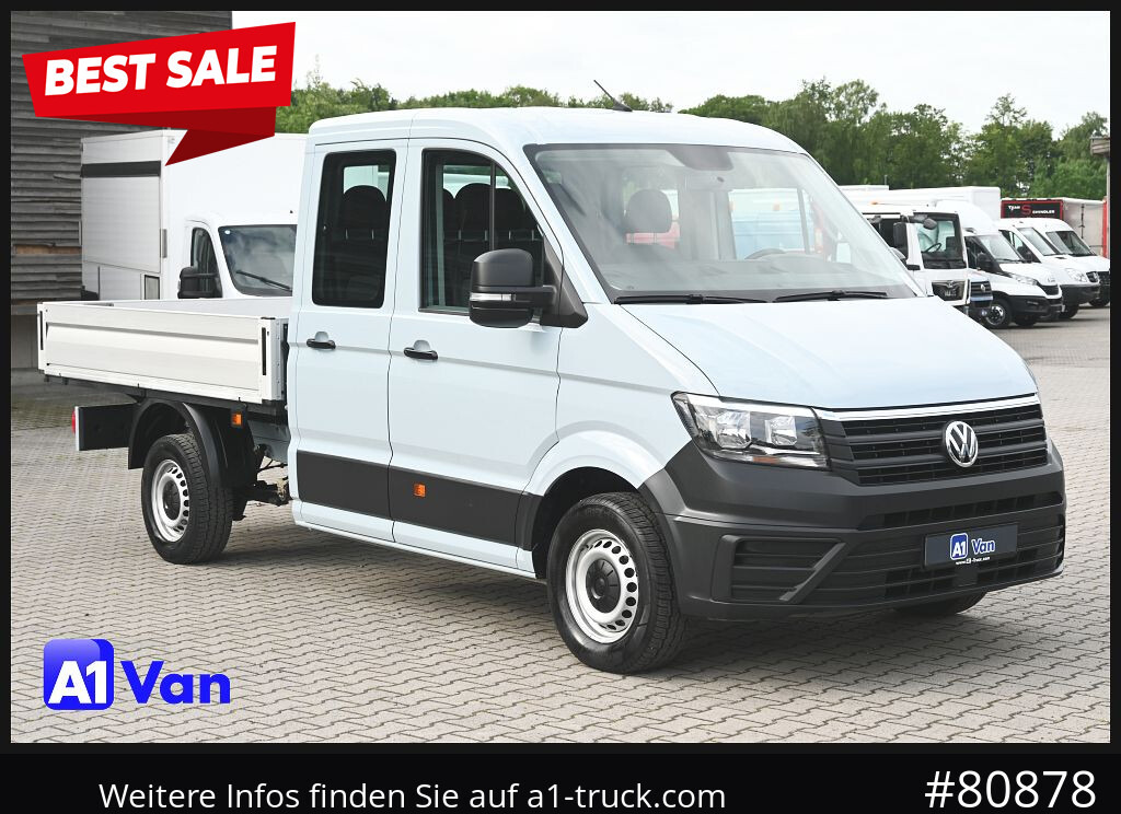 VOLKSWAGEN Crafter 35 Pritsche Doka, AHK, 7-Sitzer, Heckantrieb - 平板货车, 康比货车:图1 VOLKSWAGEN Crafter 35 Pritsche Doka, AHK, 7-Sitzer, Heckantrieb - 平板货车, 康比货车:图1