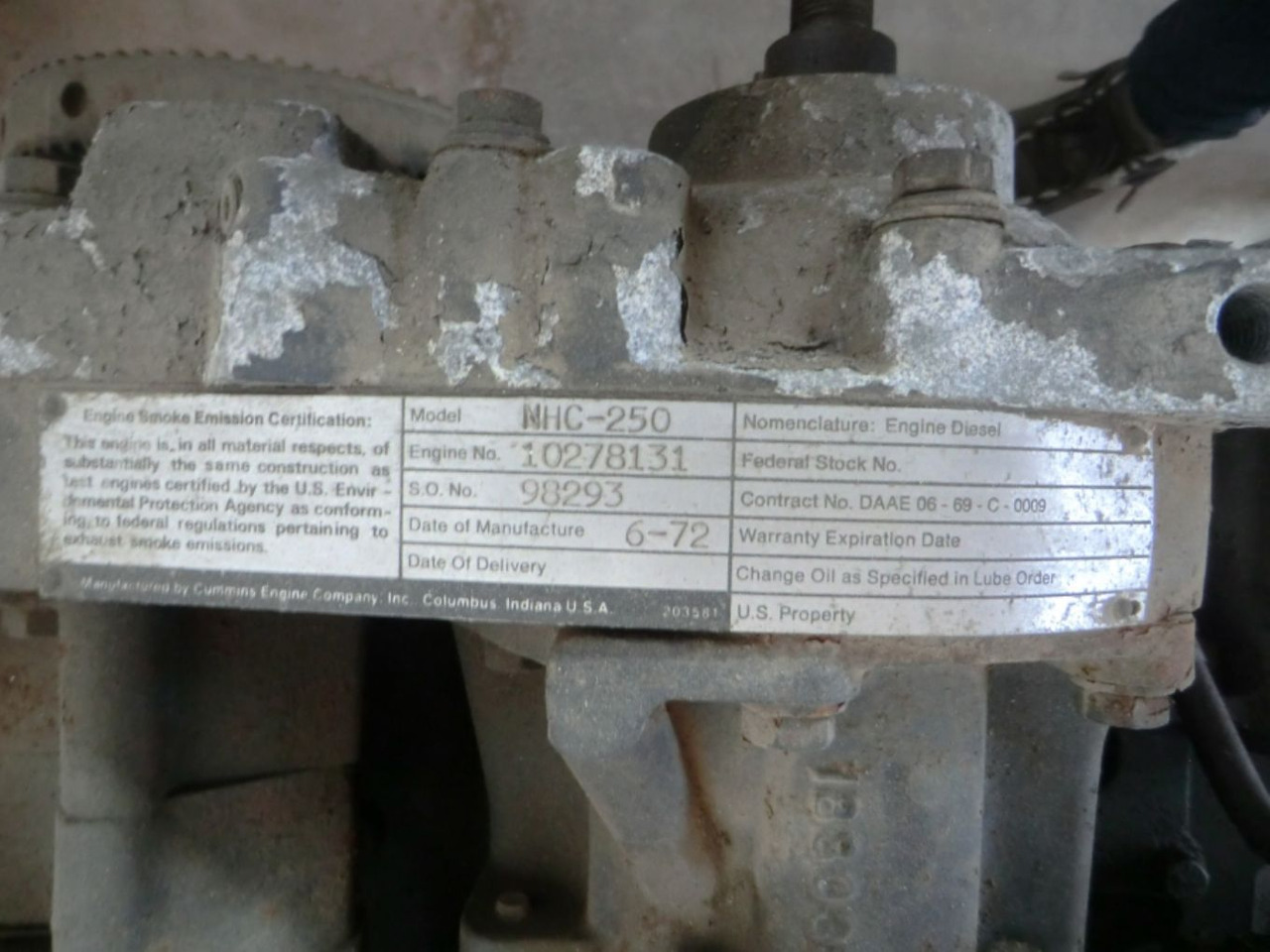 CUMMINS NHG-250 MOTORE USATO, IN SMONTAGGIO - 发动机 适用于 建筑机械:图4 CUMMINS NHG-250 MOTORE USATO, IN SMONTAGGIO - 发动机 适用于 建筑机械:图4