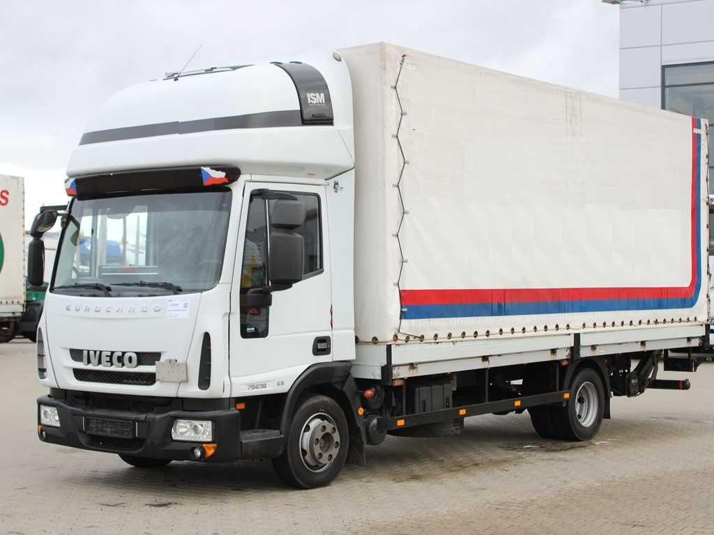 Iveco EUROCARGO 75E18, TAIL LIFT, SLEEPING CABIN - 侧帘货车:图1 Iveco EUROCARGO 75E18, TAIL LIFT, SLEEPING CABIN - 侧帘货车:图1