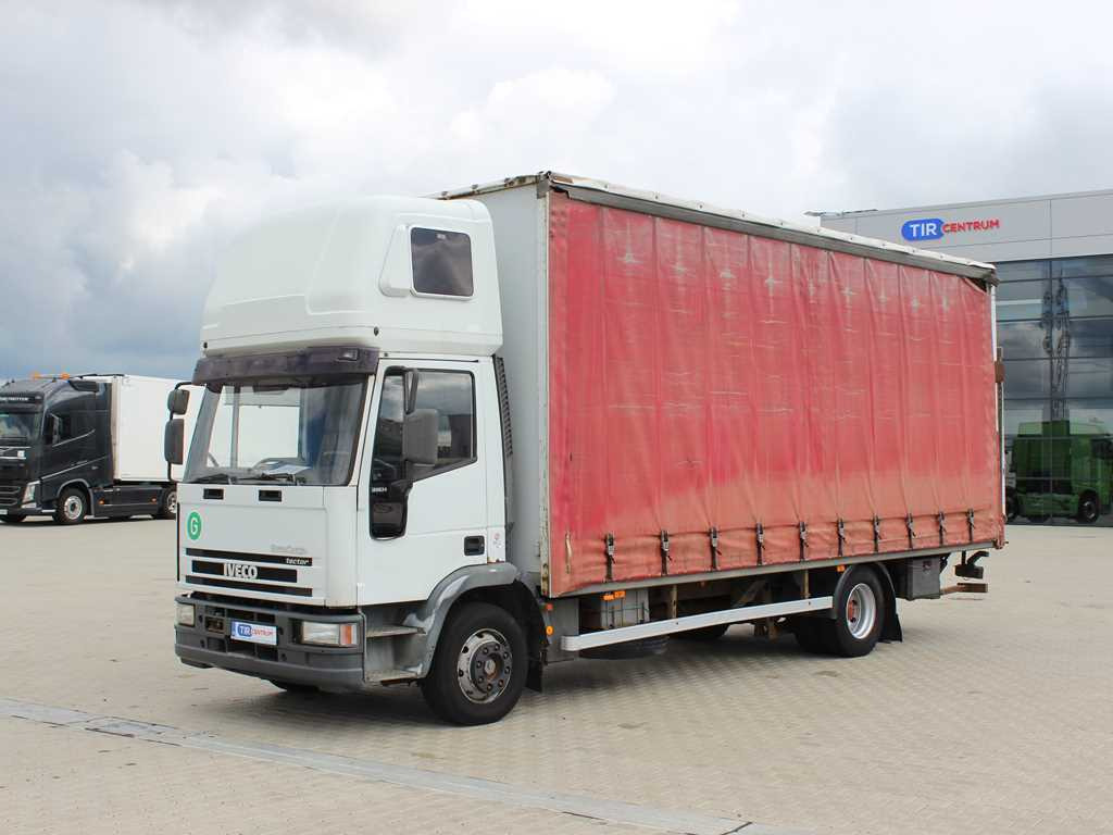 Iveco EUROCARGO ML 120 E, EURO 3, SLEEPING BODY, HYDRAULIC FRONT - 侧帘卡车:图1 Iveco EUROCARGO ML 120 E, EURO 3, SLEEPING BODY, HYDRAULIC FRONT - 侧帘卡车:图1