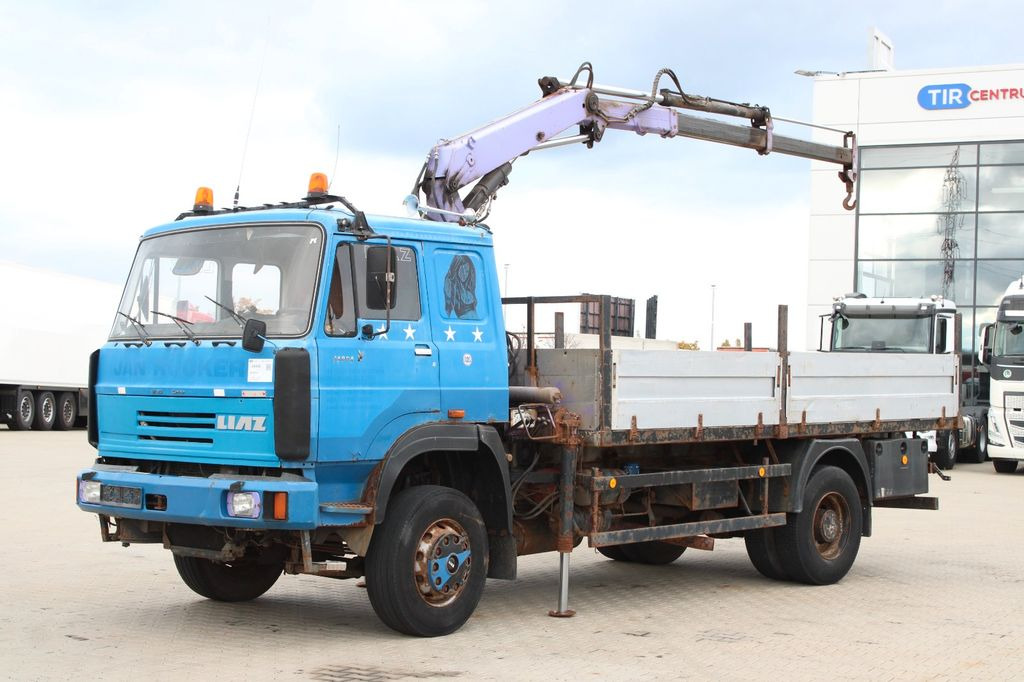 LIAZ 18.23,CRANE NJ SR-70 PT,BEACONS - 栏板式/ 平板卡车, 起重车:图1 LIAZ 18.23,CRANE NJ SR-70 PT,BEACONS - 栏板式/ 平板卡车, 起重车:图1