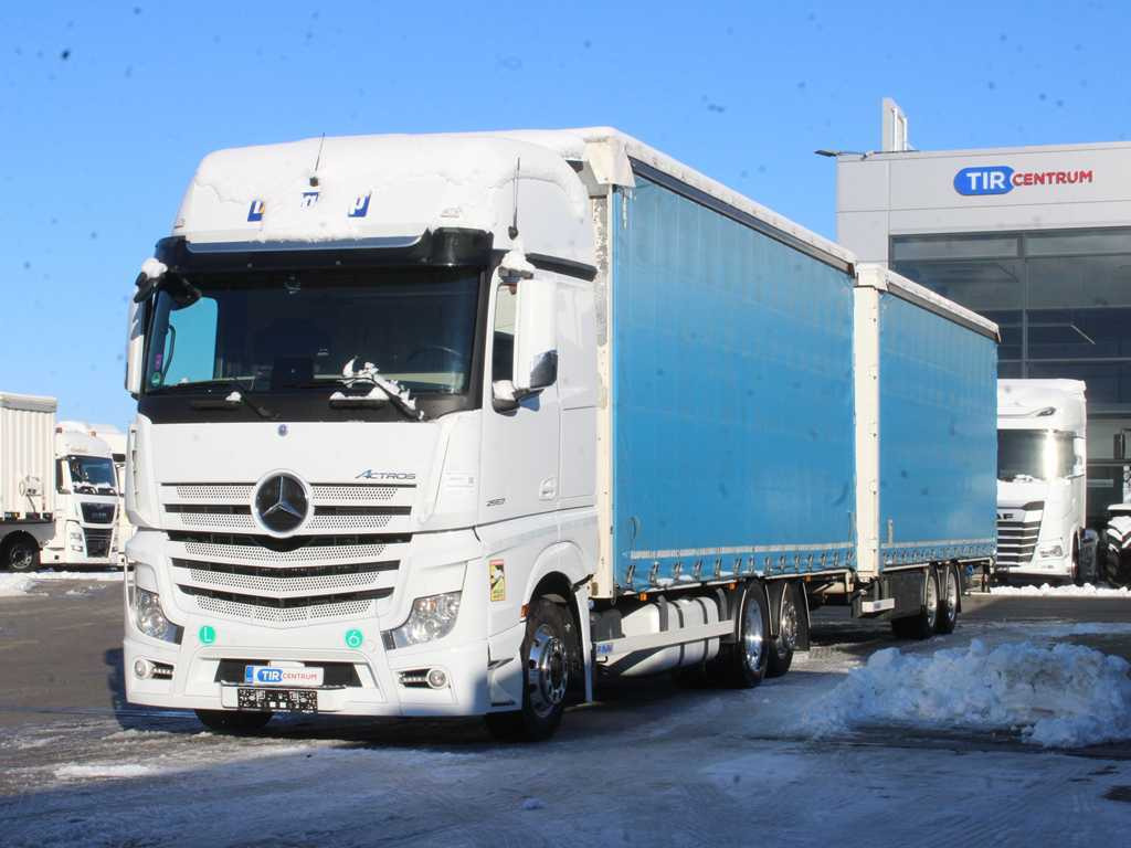 Mercedes-Benz ACTROS 2553, EURO 6, 6X2, AIR SUSPENSION, DRIVE-THROUGH + PANAV - 侧帘卡车:图1 Mercedes-Benz ACTROS 2553, EURO 6, 6X2, AIR SUSPENSION, DRIVE-THROUGH + PANAV - 侧帘卡车:图1