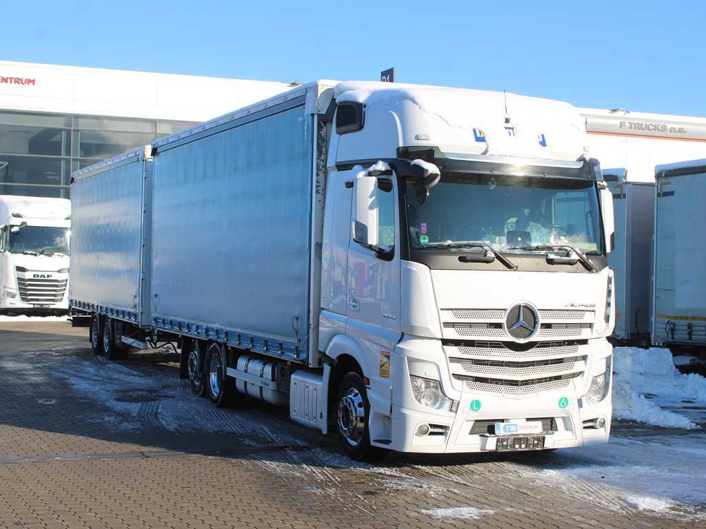 Mercedes-Benz ACTROS 2553, EURO 6, 6X2, AIR SUSPENSION, DRIVE-THROUGH + PANAV - 侧帘卡车:图3 Mercedes-Benz ACTROS 2553, EURO 6, 6X2, AIR SUSPENSION, DRIVE-THROUGH + PANAV - 侧帘卡车:图3