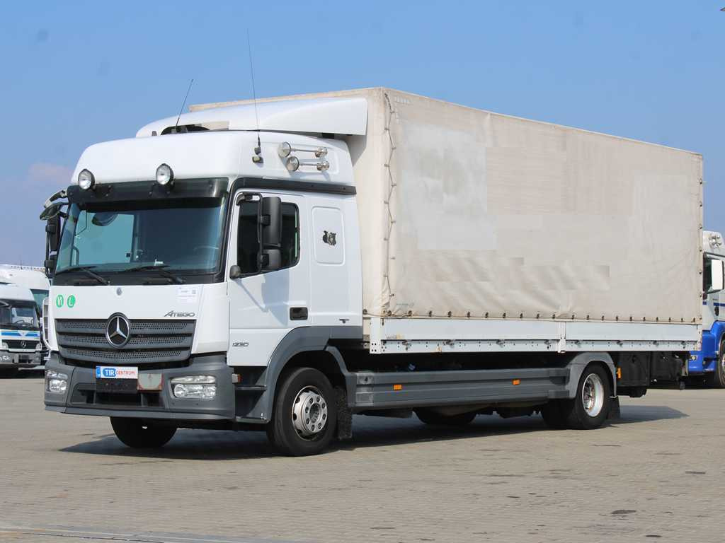 Mercedes-Benz ATEGO 1230, EURO 6, HYDRAULIC FRONT, SIDES - 侧帘卡车:图1 Mercedes-Benz ATEGO 1230, EURO 6, HYDRAULIC FRONT, SIDES - 侧帘卡车:图1