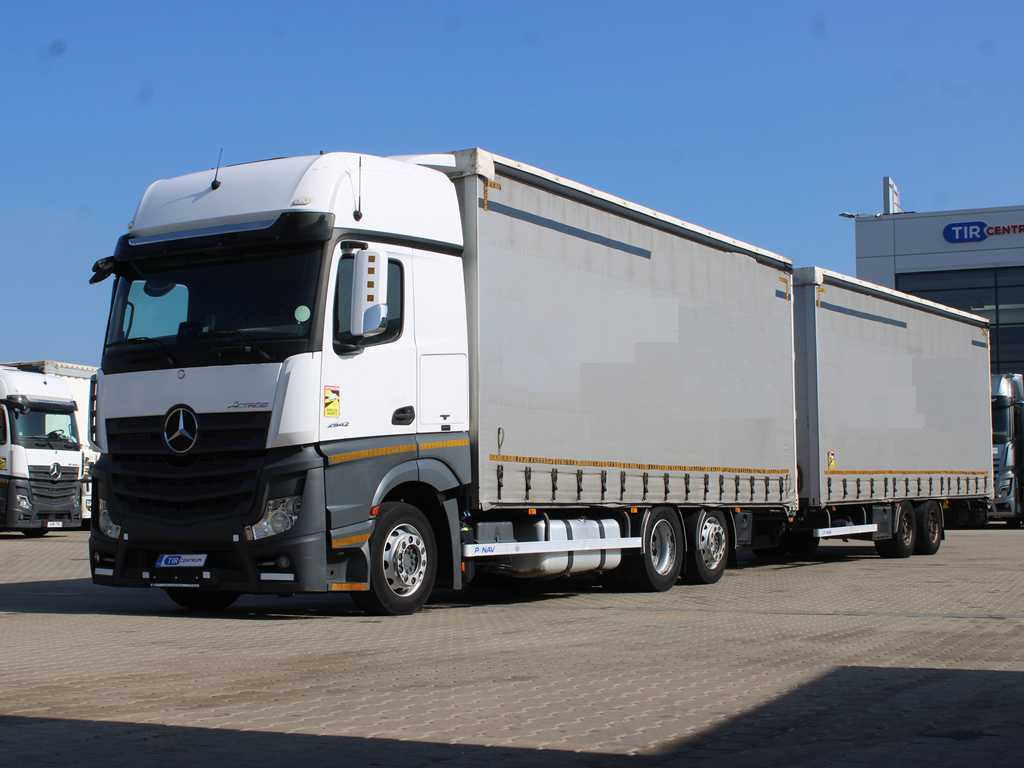 Mercedes-Benz Actros 2542, EURO 6, 6X2, AIR SUSPENSION + PANAV TV018M - 侧帘卡车:图1 Mercedes-Benz Actros 2542, EURO 6, 6X2, AIR SUSPENSION + PANAV TV018M - 侧帘卡车:图1