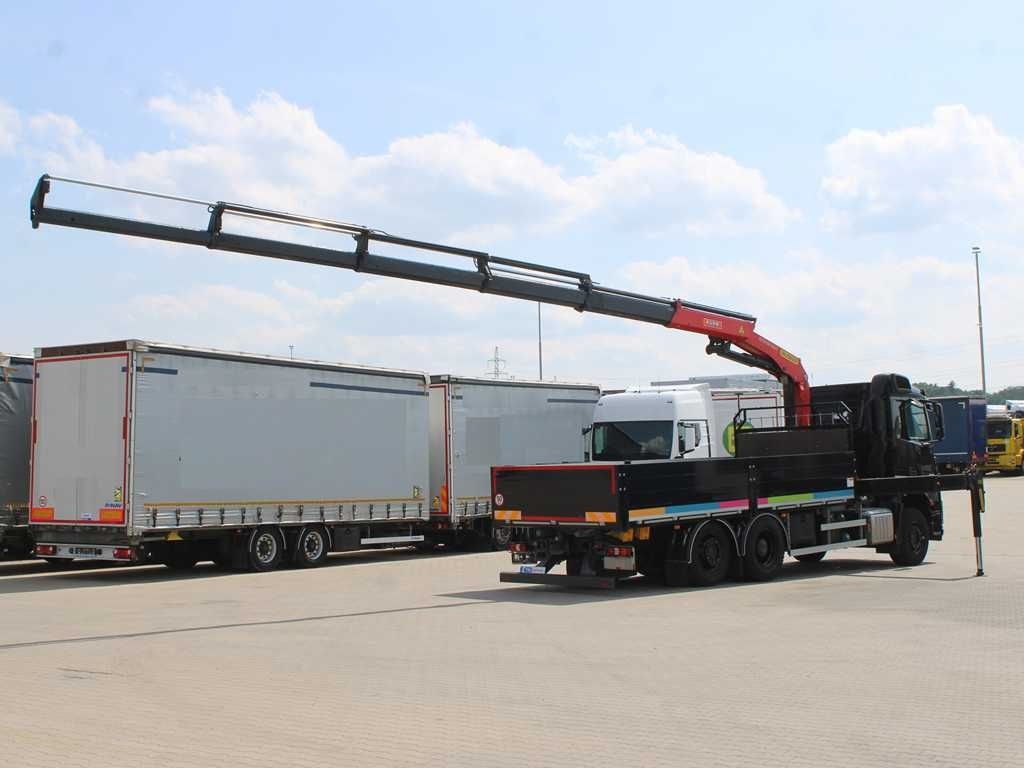 Mercedes-Benz Arocs 2542, 6X2, EURO 6, CAMERA, PALFINGER PK 24 - 栏板式/ 平板卡车, 起重车:图3 Mercedes-Benz Arocs 2542, 6X2, EURO 6, CAMERA, PALFINGER PK 24 - 栏板式/ 平板卡车, 起重车:图3