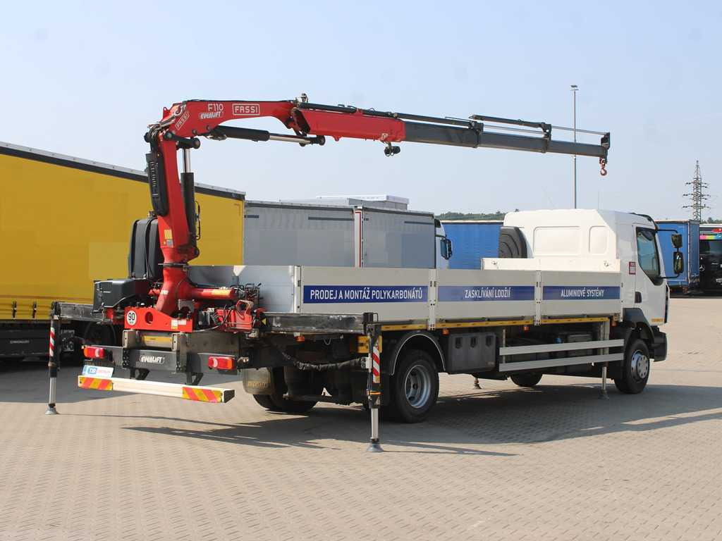 Renault D 250, EURO 6, SIDE, HYDRAULIC ARM FASSI F110 - 栏板式/ 平板卡车, 起重车:图4 Renault D 250, EURO 6, SIDE, HYDRAULIC ARM FASSI F110 - 栏板式/ 平板卡车, 起重车:图4