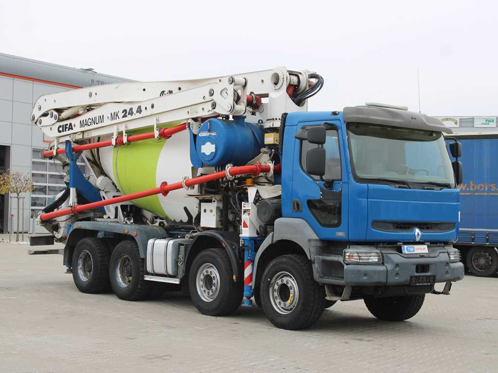 Renault KERAX 420, EURO 3, 7m3, 8X4, CIFA MAGNUM MK 24.4 CONCRETE PUMP - 搅拌泵卡车:图3 Renault KERAX 420, EURO 3, 7m3, 8X4, CIFA MAGNUM MK 24.4 CONCRETE PUMP - 搅拌泵卡车:图3