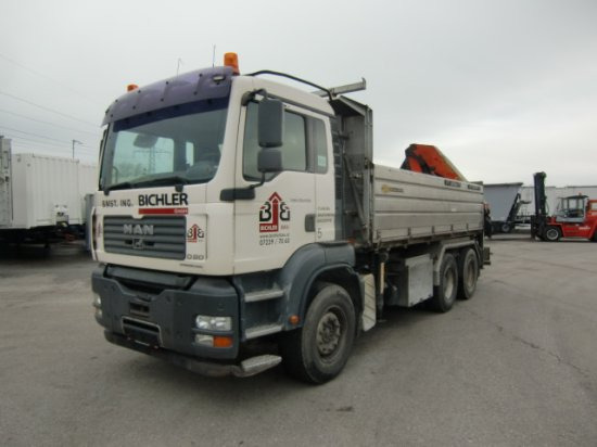MAN TGA 33.430 6x4 Kipper, Manuel, E4 Palfinger Blatt-Blatt - 翻斗车:图1 MAN TGA 33.430 6x4 Kipper, Manuel, E4 Palfinger Blatt-Blatt - 翻斗车:图1