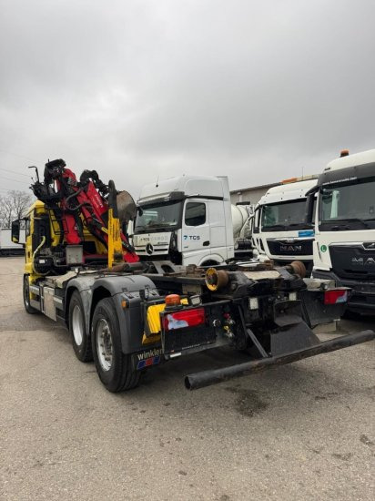 MAN TGS 26.500 6x2, Palfinger-Abrollkipper mit Kran, Lenk-Liftachse, Euro 6 - 吊钩升降车, 起重车:图5 MAN TGS 26.500 6x2, Palfinger-Abrollkipper mit Kran, Lenk-Liftachse, Euro 6 - 吊钩升降车, 起重车:图5