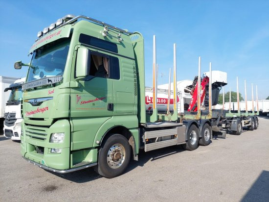 MAN TGX 26.500 6x4x4 Holztransporter, Motor Neu OHNE ANHÄNGER - 木材运输车, 起重车:图1 MAN TGX 26.500 6x4x4 Holztransporter, Motor Neu OHNE ANHÄNGER - 木材运输车, 起重车:图1