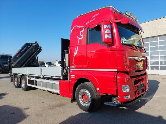 MAN TGX 26.510 BL Pritsche, Intarder, HIAB X-HIPRO 558EP-5, Alu-Felgen, Lenkachse, - 栏板式/ 平板卡车, 起重车:图3 MAN TGX 26.510 BL Pritsche, Intarder, HIAB X-HIPRO 558EP-5, Alu-Felgen, Lenkachse, - 栏板式/ 平板卡车, 起重车:图3