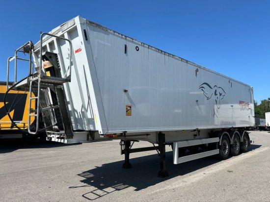 MEGA Light Alu-Kippmulde 55m³, Kombiklappe, SAF-Achsen, 1-A Liftachse, Rollplane - 翻斗半拖车:图1 MEGA Light Alu-Kippmulde 55m³, Kombiklappe, SAF-Achsen, 1-A Liftachse, Rollplane - 翻斗半拖车:图1