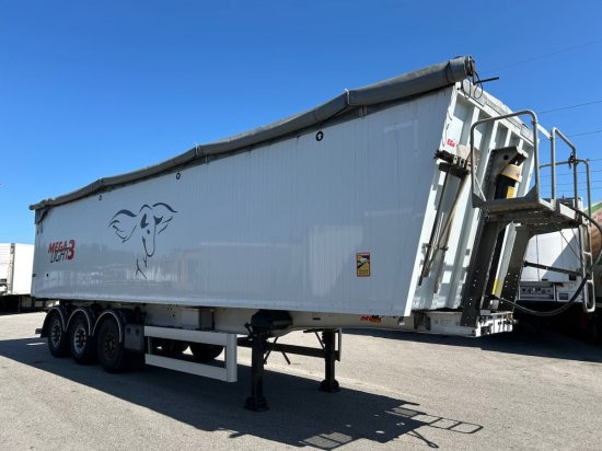 MEGA Light Alu-Kippmulde 55m³, Kombiklappe, SAF-Achsen, 1-A Liftachse, Rollplane - 翻斗半拖车:图3 MEGA Light Alu-Kippmulde 55m³, Kombiklappe, SAF-Achsen, 1-A Liftachse, Rollplane - 翻斗半拖车:图3