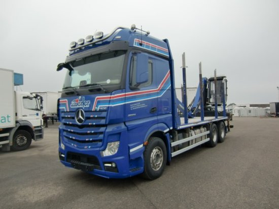 Mercedes-Benz Actros 2653 6x4 Holz Palfinger Kabinenkran - 木材运输车, 起重车:图1 Mercedes-Benz Actros 2653 6x4 Holz Palfinger Kabinenkran - 木材运输车, 起重车:图1