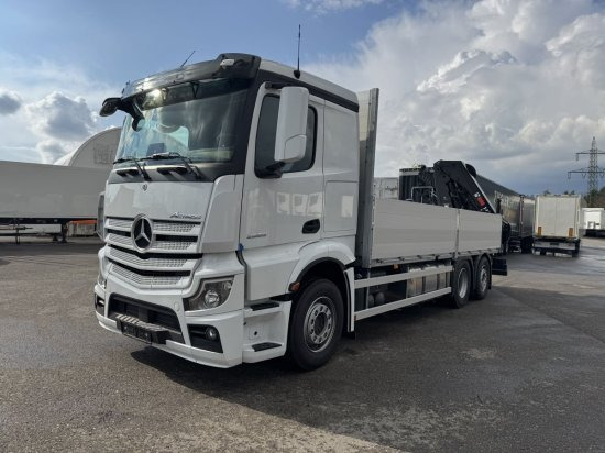 Mercedes-Benz Actros 2653, Retarder, Pritsche, Hiab Hipro 232 ES5 - 栏板式/ 平板卡车, 起重车:图3 Mercedes-Benz Actros 2653, Retarder, Pritsche, Hiab Hipro 232 ES5 - 栏板式/ 平板卡车, 起重车:图3