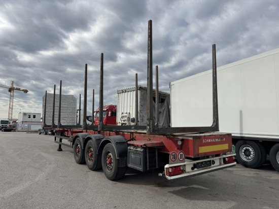 Schwarzmüller Holzauflieger 6 Rungenpaare, BPW-Achsen - 木材运输半挂车:图2 Schwarzmüller Holzauflieger 6 Rungenpaare, BPW-Achsen - 木材运输半挂车:图2