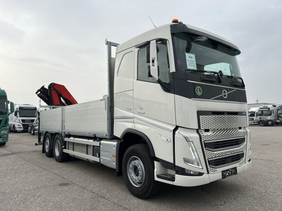Volvo FH 500 6X2 Euro6, Retarder, Pritsche, Palfinger PK22002-EH - 栏板式/ 平板卡车, 起重车:图3 Volvo FH 500 6X2 Euro6, Retarder, Pritsche, Palfinger PK22002-EH - 栏板式/ 平板卡车, 起重车:图3