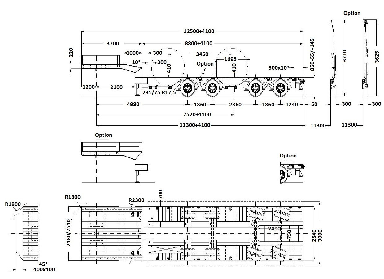FAYMONVILLE 4(2+2)-Achs-Tele-Semi mit Radmulden und Rampen 租赁 FAYMONVILLE 4(2+2)-Achs-Tele-Semi mit Radmulden und Rampen：图6