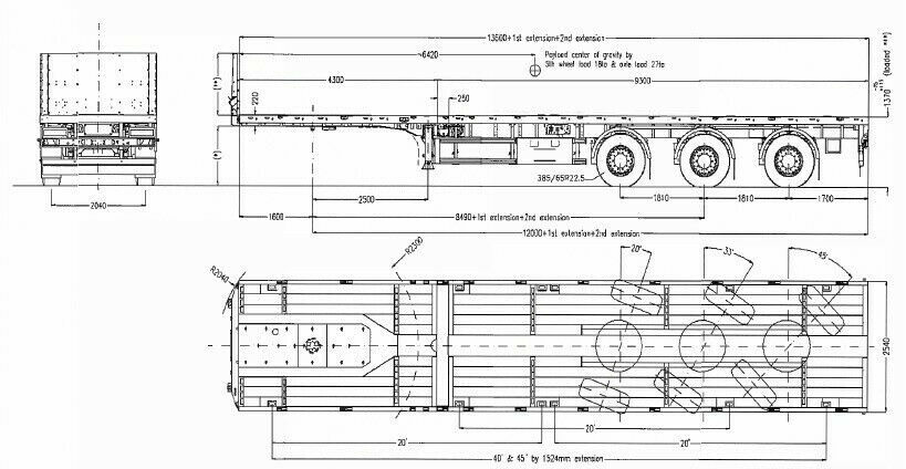 Faymonville MAX Trailer 3-Achs-Doppeltele-Plateau zwangsgel. - 栏板式/ 平板半拖车:图5 Faymonville MAX Trailer 3-Achs-Doppeltele-Plateau zwangsgel. - 栏板式/ 平板半拖车:图5