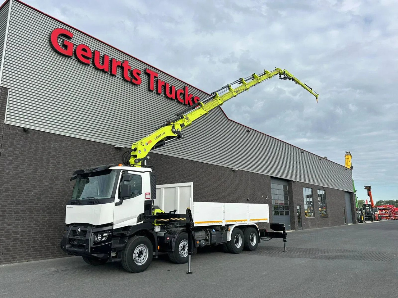 Renault C460 8X4 + HIAB X-HIPRO 548 E-7 MET JIB KRAAN / - 起重车:图2 Renault C460 8X4 + HIAB X-HIPRO 548 E-7 MET JIB KRAAN / - 起重车:图2