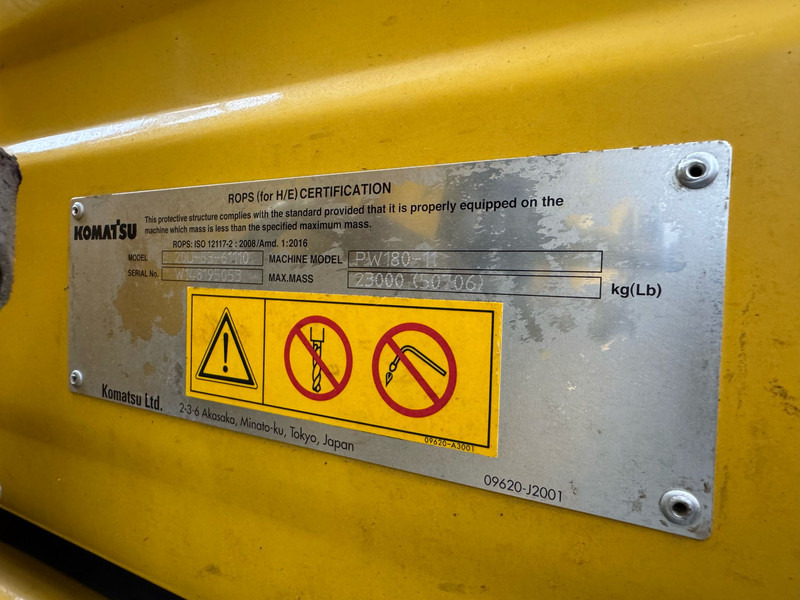 轮式挖掘机 Komatsu PW180-11：图16