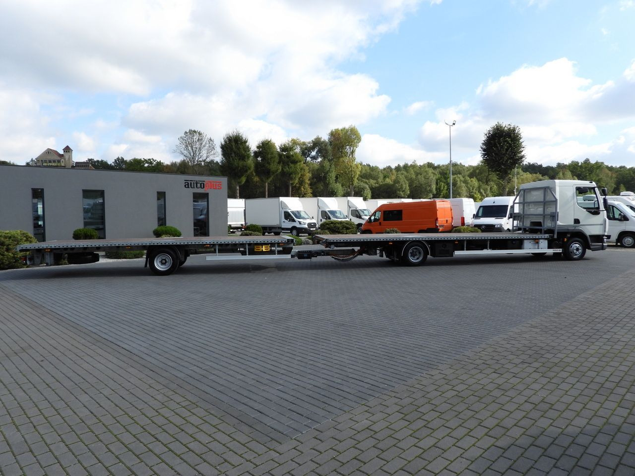 集装箱运输车/ 可拆卸车身的卡车 DAF LF 230 CONTAINER CARRIER PLATFORM + TRAILER WEBASTO CRUISE CONTROL LED LIGHTS PNEUMATICS AUTOMATIC TRANSMISSION  TWIN WHEELS AIR CONDITIONING  230HP：图30