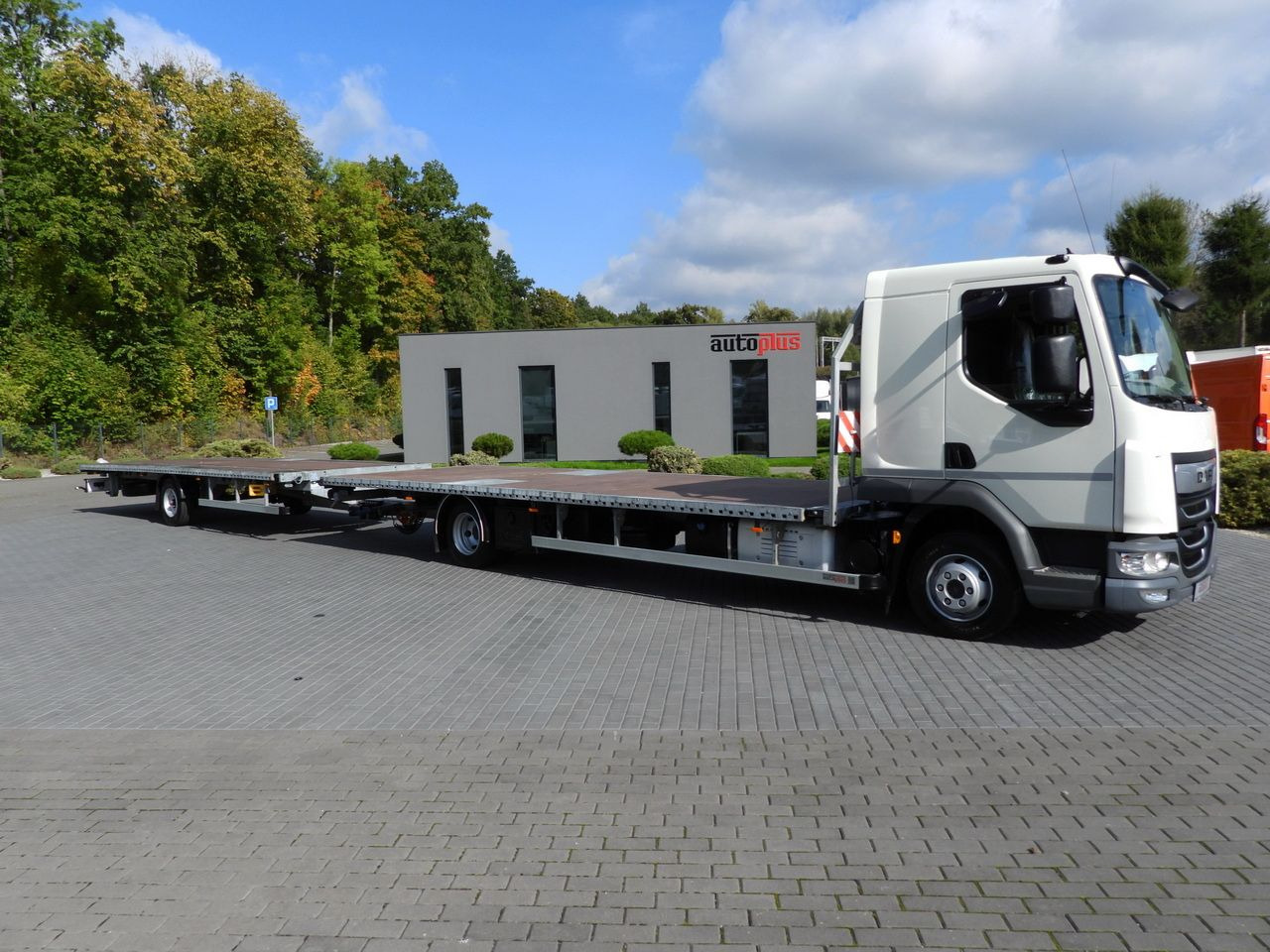 集装箱运输车/ 可拆卸车身的卡车 DAF LF 230 CONTAINER CARRIER PLATFORM + TRAILER WEBASTO CRUISE CONTROL LED LIGHTS PNEUMATICS AUTOMATIC TRANSMISSION  TWIN WHEELS AIR CONDITIONING  230HP：图29