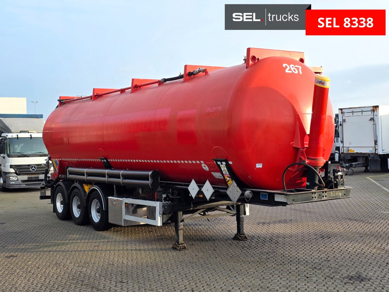 Feldbinder KIP 52/7000/A/2 / Alu-Felgen / ADR AT / 52.000 l - 筒仓拖车:图3 Feldbinder KIP 52/7000/A/2 / Alu-Felgen / ADR AT / 52.000 l - 筒仓拖车:图3