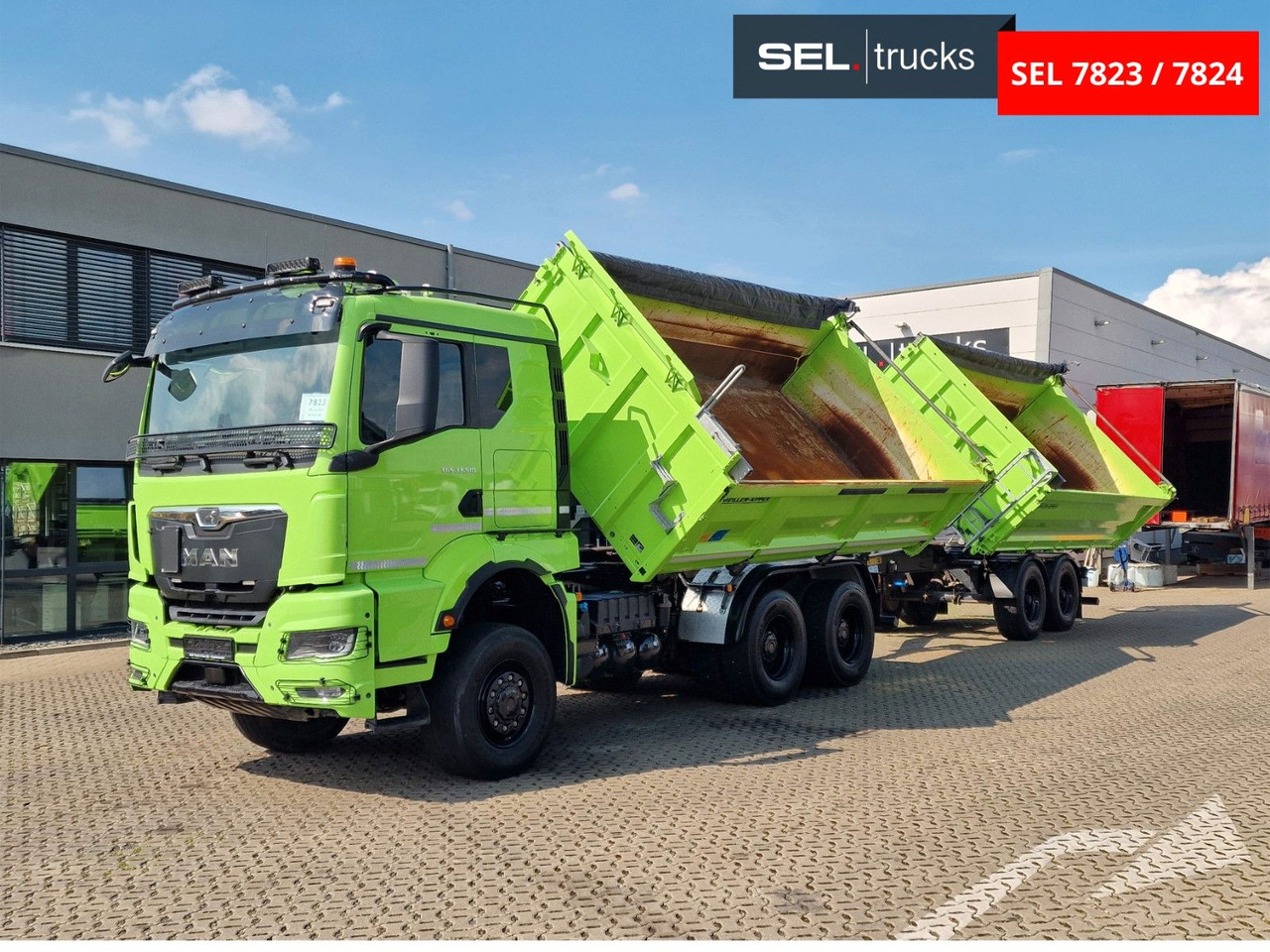 MAN TGS 33.510 6x6 BL CH /Dreiseitenkipper /6x6 / 6D - 翻斗车:图1 MAN TGS 33.510 6x6 BL CH /Dreiseitenkipper /6x6 / 6D - 翻斗车:图1