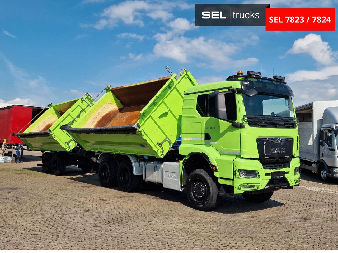 MAN TGS 33.510 6x6 BL CH /Dreiseitenkipper /6x6 / 6D - 翻斗车:图3 MAN TGS 33.510 6x6 BL CH /Dreiseitenkipper /6x6 / 6D - 翻斗车:图3
