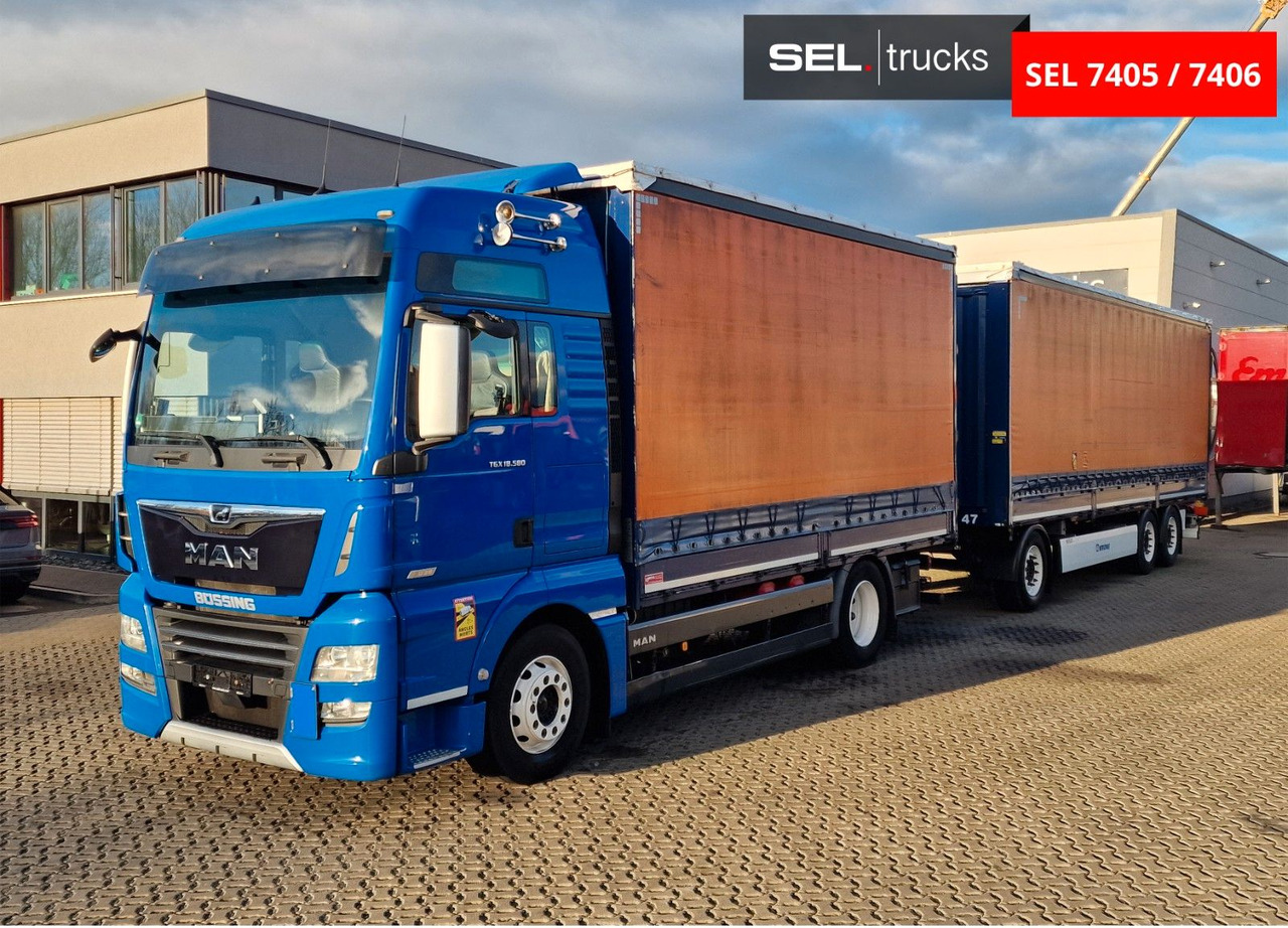 MAN TGX 18.580 4X2 LL/ Intarder/Aluklappen/Durchlade - 侧帘卡车:图2 MAN TGX 18.580 4X2 LL/ Intarder/Aluklappen/Durchlade - 侧帘卡车:图2